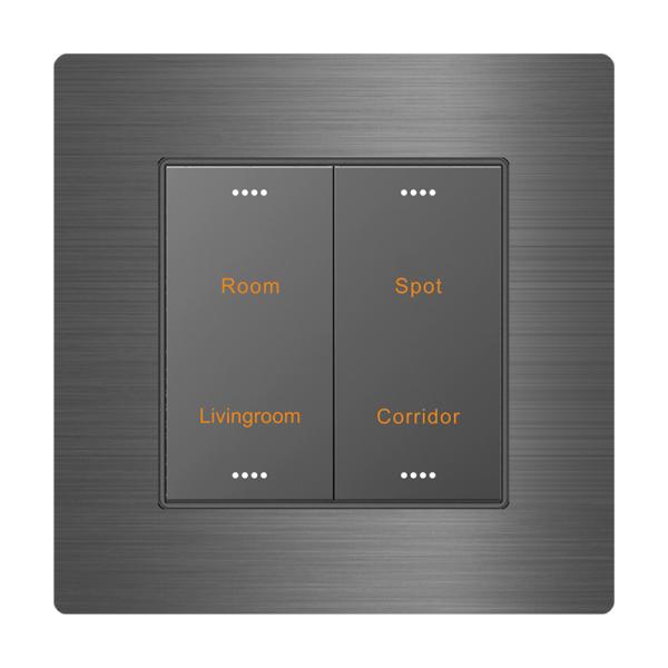 Cheap KNX Smart Home Switch Light Control System 86mm Size​ Backlight Design for sale