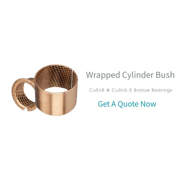 Wrapped Perforated Bronze Bushing CuSn8 Material