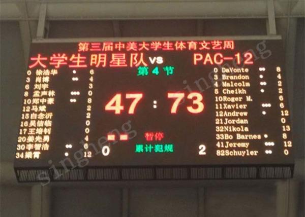 Cheap High Definition P5 LED Scoreboard Display Point By Point Correction Technology for sale