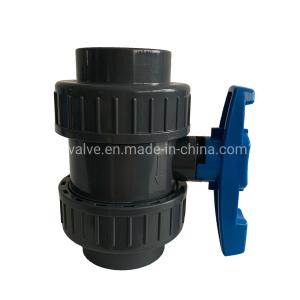 ISO9001 Certificate Manual Driving Mode PVC True Union Ball Valve DIN ANSI Standard