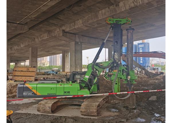 Cheap Highly Accurate Low Headroom Piling Rig with Rotary Angle Displacement Output Mechanism for sale