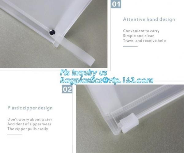 Resealable PE / PVC Slider Zip Lock Bags, zipper plastic lock bag clear plastic gift bags with zipper, plastic bag with