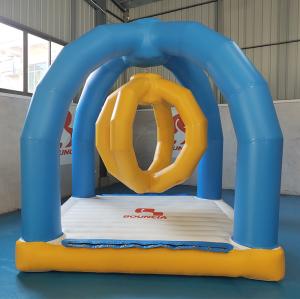 China Durable 0.9mm PVC Tarpaulin Inflatable Hammock For Swimming Pool on sale
