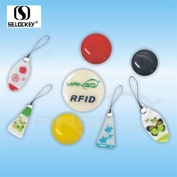 Cheap Factory Price Custom Printing Logo QR Code Epoxy Rfid Keyfob for Door Access for sale