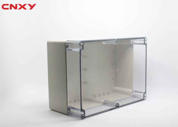 Cheap Waterproof IP65 ABS plastic junction box transparent electric enclosure 263*182*125 mm for sale