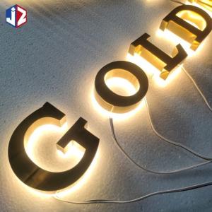 China Stainless Structure LED Backlit Signage Waterproof Illuminated Signage Letters on sale