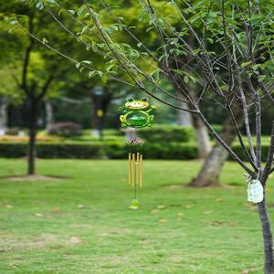China LED Solar Powered Wind Chime Multicolor Metal Solar Yard Ornaments on sale