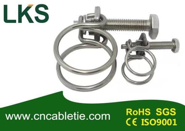 Cheap High Quality Double Wire Hose Clamp for sale