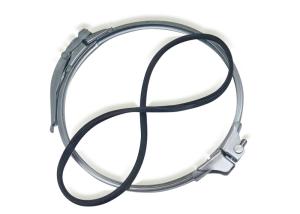 China Dust collection pipeline system Flanged Galvanized Pipe Clamp on sale