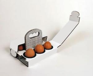 Best Personalised Chicken Eggs Packaging Box Cartons With Handle 6pack wholesale