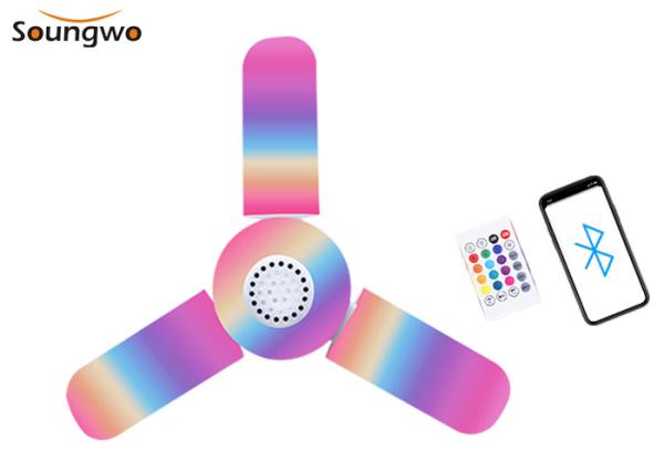 Cheap SMD2835 Bluetooth Light Bulbs With Speaker 10m Remote Control for sale
