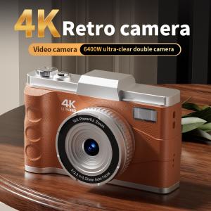 China 4K Retro Digital Camera 3inch Screen Entry-Level Kids Campus HD Zoom Photography on sale