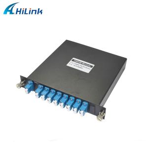 China 8CH DWDM Module Pluggable LGX Box Package DWDM Mux Demux Dual Fiber With LC UPC on sale
