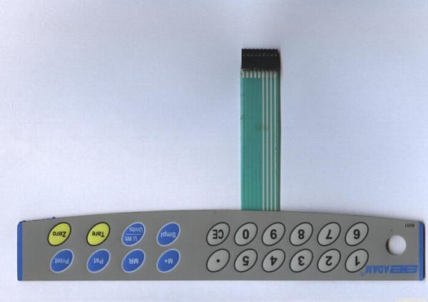 Cheap Key Embossed Customizable Keyboard Membrane Switches with Moisture Proof for sale