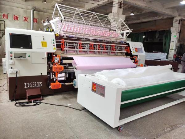 Cheap Multi Needle Quilting Bed Sheet Making Machine With Border Trimming for sale