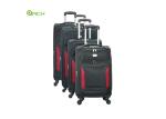 Twill Polyester Checked Luggage Bag With Front Pockets