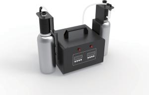 Mini HVAC Scent Diffuser System Metallic Lacquered Case With Delicate Aluminum Handle