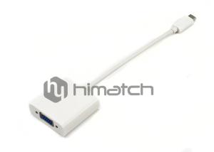 OEM USB 3.1 Type C Cable / USB C To VGA Female Adapter Cable For DLP Projector