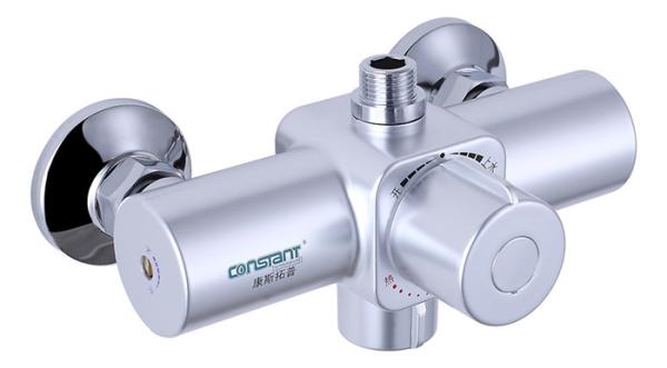 Cheap Durable Thermostatic Mixing Valve Solar System KSTP A7 Solid Brass Chrome for sale