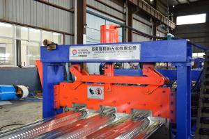 15KW Main Power Deck Floor Roll Forming Machine With Servo Following Cutting