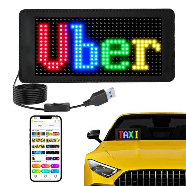 Cheap Moving RGB Color Matrix LED Display for Vehicle Advertising Needs for sale