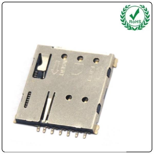 Cheap Stable Performance Push Push Type Tablet Nano Sim Card Socket Holder Connector for sale