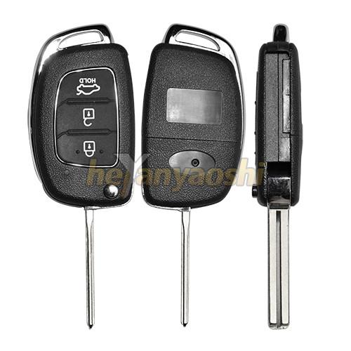 Cheap Hyundai 3Buttons Smart Key Shell with Emergency Key Insert for sale