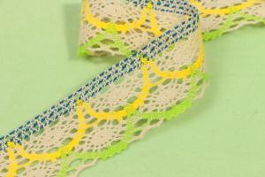Best Nonstretched Cotton Crochet Lace Trim 35mm Width Eco Fridendly wholesale