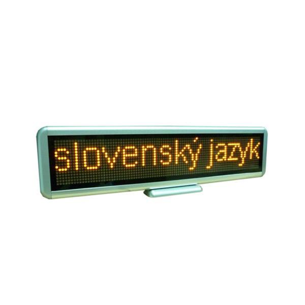 Cheap LED Scrolling Message Mini Display Yellow Color Rechargeable/Mulit-language C1696Y for sale