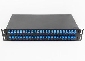 Single Mode 1U Fiber Optic Patch Panel 19 Inch Rack Mounted Type 48 Port