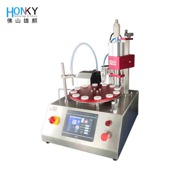 Cheap Tabletop Small Business Using 5ml Vial Filling And Crimping Machine With Multiple Size Mold Changing For Oil Liquid for sale
