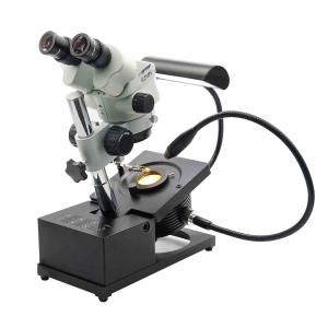 Best Gemology Microscope With binocular lens 4 light illumination 7-45X R1A-15 wholesale
