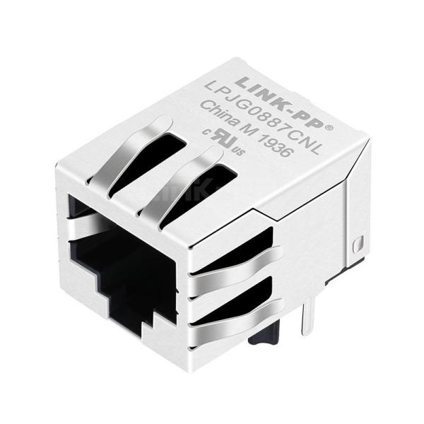 Cheap Pulse JKM-0003NL Compatible LINK-PP LPJG0887CNL 100/1000 Base-T Tab Down Without Led Single Port Shielded RJ45 Modular Socket for sale
