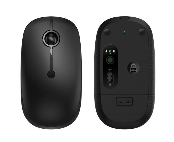 Cheap Black Computer Hardware Devices Multi - Channel Wireless Mouse 120 * 66 * 36mm for sale