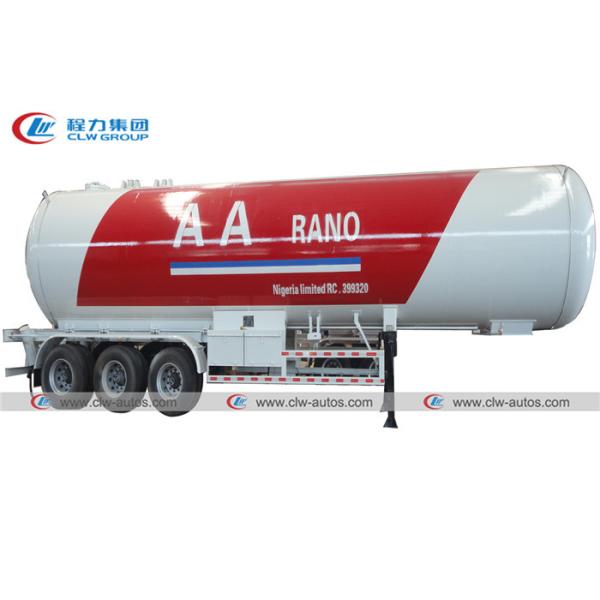 Cheap 30MT 59500L LPG Tanker Trailer With 13T Fuwa Axles Double Loading And Unloading Sides for sale