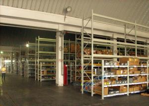 Supply Chain Carton Flow Rack Pallet Racking Shelves Placed Roller / Channel Shaped Bracket