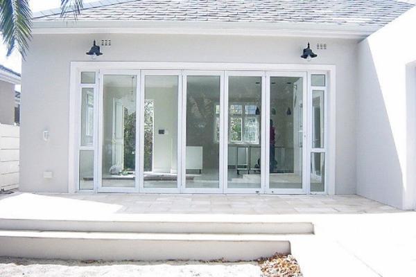 Cheap Modern Design Style Aluminum Folding Door High And Low Waterproof Track for sale
