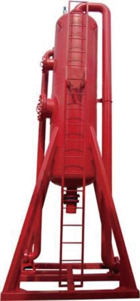 Cheap 1200mm Mud Gas Separator Rig Circulating System Simple Structure for sale