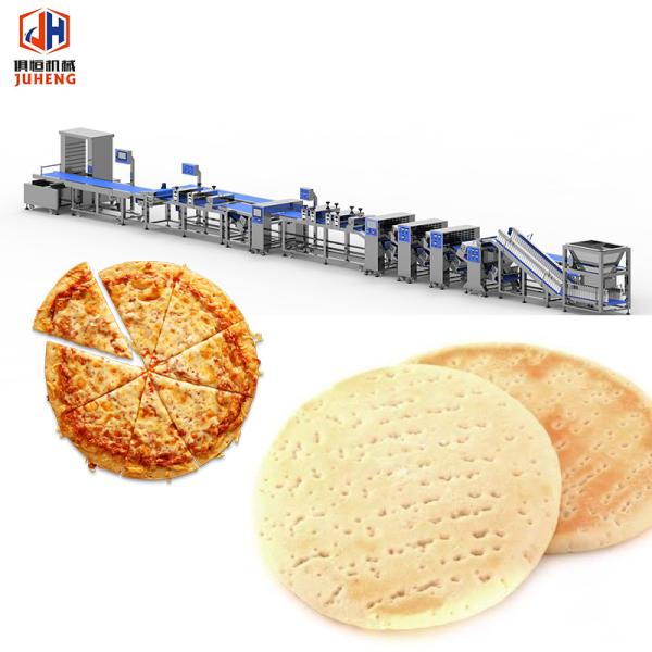 Cheap 1000  To 2000pcs/H Automatic Pizza Dough Maker Frozen Pizza Making Machine With Docker for sale