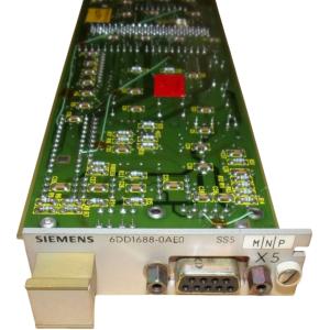 SIEMENS 6DD1688-0AE0 SIMADYN D COMMUNICATION SUBMODULE SS5 FOR CS7 MASTER INTERFACE FOR BUS SYSTEM SINEC L2 FMS