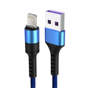 China 3A Smart  Fast Charging Nylon Lightning Cable Stable Current Easy To Install on sale