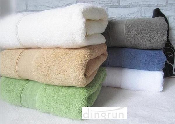 Cheap Plain Color Fadeless Thickening Personalized Bath Towel 70x140cm Double - Sided Terry for sale