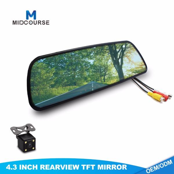 Cheap Remote Control Rear View Safety Backup Camera System 4.3 Inch TFT Display for sale