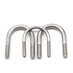 ASTM A193 Grade SS316 M16 SS U Bolt Clamp Plain surface