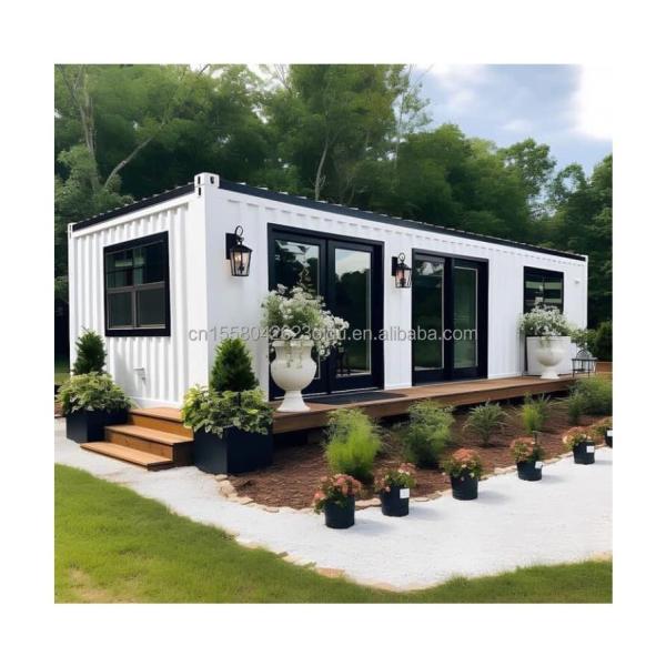 Cheap 40ft Easy Installation Glass Door Prefabricated Living Container Room for Hotel Accommodation for sale