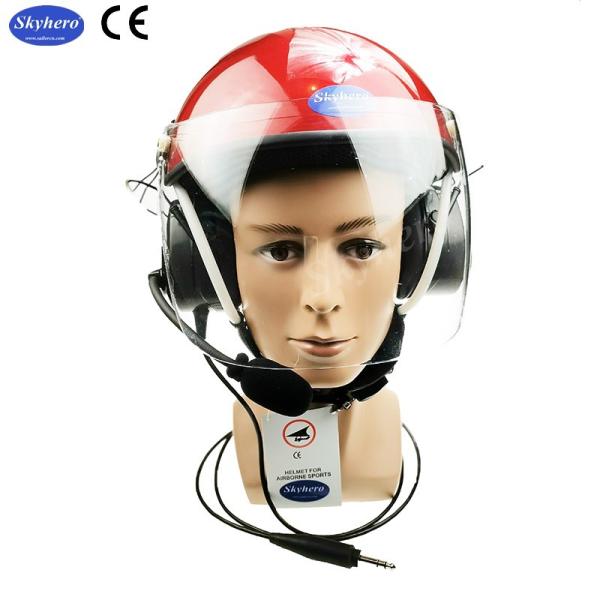 Cheap Red color PPG Helmet/Paramotor Helmet With Full Headset EN966 Paramotoring GD-C01-S6 for sale
