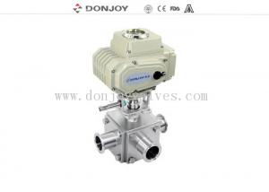 Best Electric actuator three-way ball valve with T type and full port wholesale