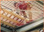 Knotless Construction Safety Netting For Building , Htpp Square Mesh Netting