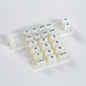 China Translucent 4x4 POS Terminal Custom Silicone Rubber Keypads on sale