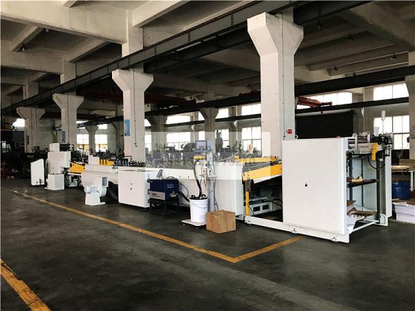 Cheap Sheet Feeding Square Bottom Paper Bag Sealing Machine With Inserting Bottom Gluing Card for sale